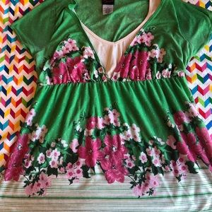 Vintage Torrid Green Blouse